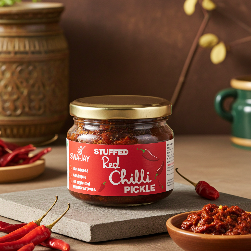 Swa-Jay Stuffed Red Chilli Pickle 300 g