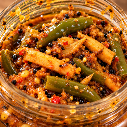Swa-Jay Mixed Ginger Green Chilli Pickle (in Lemon Juice) 300 g