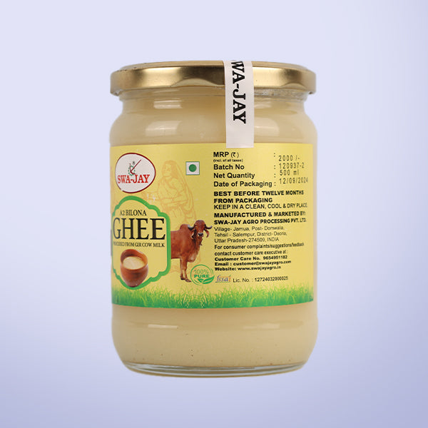 Swa-Jay A-2 Bilona Ghee 500 g