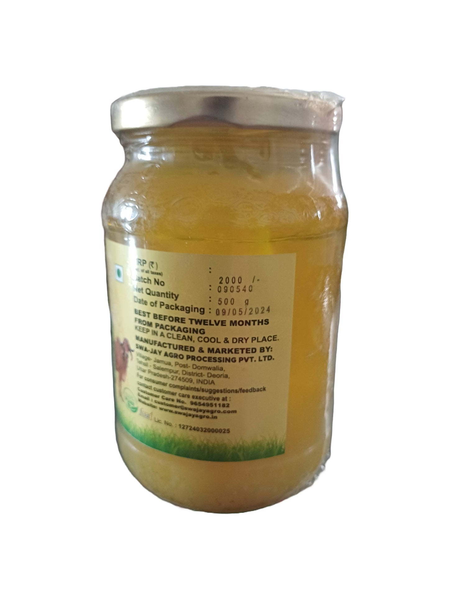 Swa-Jay A-2 Bilona Ghee 500 g