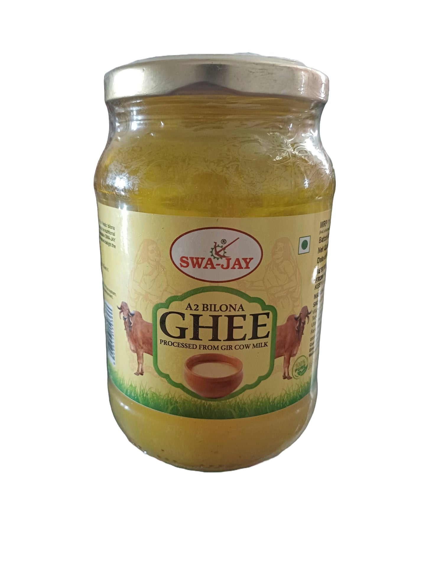 Swa-Jay A-2 Bilona Ghee 500 g