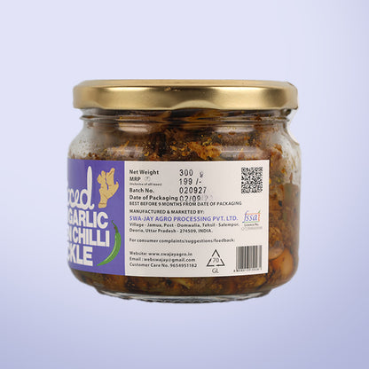 Swa-Jay Mixed Ginger Garlic Green Chilli Pickle 300 g